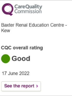 CQC Good rating for Bec Kew